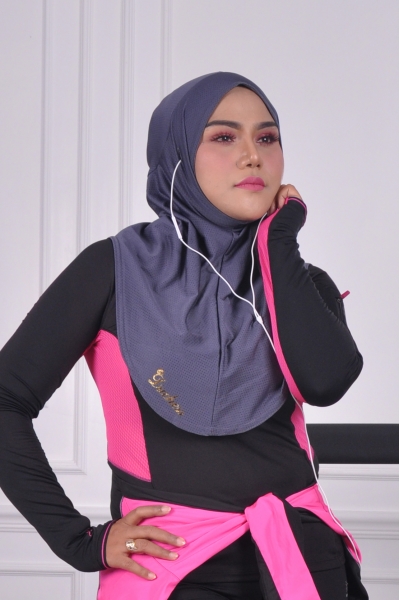 SPORT HIJAB - GRAY